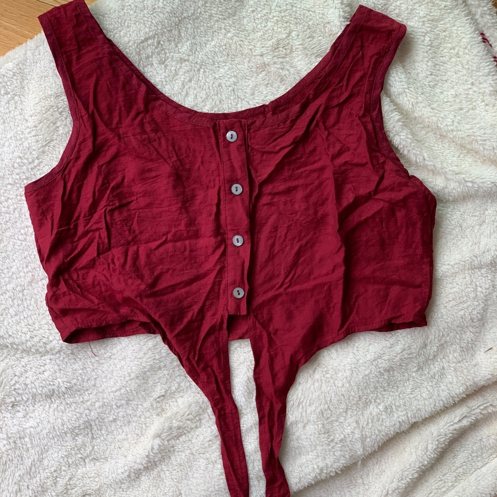 Red Crop Top - Picture 3 of 3